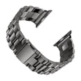 thumbnail image 3 of Black Metal Watch Strap Easy to Adjust Replacement Stainless Steel Watch Band for IOS Watch Black, 3 of 8