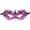 A004- Hot Pink, variant on Half Face Party Mask, Lace Masquerade Mask, Gold Masquerade Mask for Women, Carnival Mask for Women, Colorful Gradient Hollow Out Design, 9X4.5 in Size, Fitted with Adjustable
