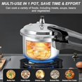 thumbnail image 2 of 3 Liter Mini Aluminum Pressure Cooker 18cm Deep Pot Kitchen Cookware Compatible With Gas Stoves, 2 of 7