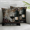 thumbnail image 3 of Orinice Wine Sign Artist Graphic Decorative Cushion Throw Pillow Cover for Home Living Room Bed Sofa Car Bedroom, Durable Material Pillow Case 1PC 24x24in, 3 of 5