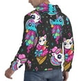 thumbnail image 3 of Bingfone Cat Icecream Men'S Drawstring Hoodie Long Sleeve Pocket Sweatshirts-X-Large, 3 of 9