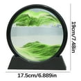 thumbnail image 2 of XIAOLE Sand Art Liquid Motion, 3d Hourglass Deep Sea Sandscape, Moving Sand Art Picture Round Glass Display Flowing Sand Frame, 3d Colored Quicksand Decor, Home Office Desktop Decor, 2 of 8