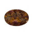 thumbnail image 1 of Vargottam Coussin de Sol - Pouf Rond en Coton de 22 Pouces avec Mousse à Mémoire de Forme, Coussin de Sol Capitonné pour Méditation et Décoration Intérieure - Rouille, 1 of 7