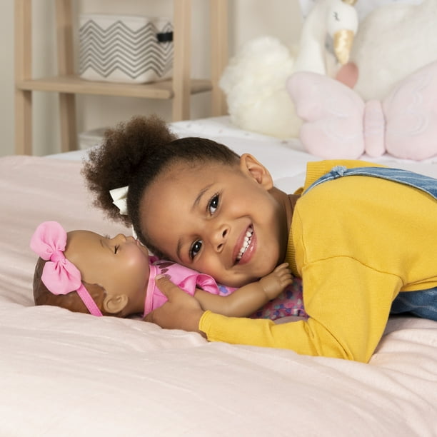Brown Hair Luvabella Videos Luvabella Newborn Brown Hair Interactive Baby Doll Expressions