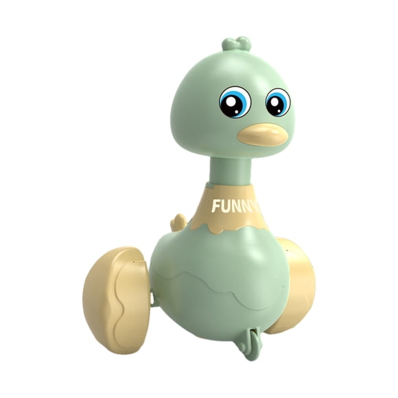 Cute Pull Back Duck Toy Walking Duck Toy Early Education Toys for Baby Kids Birthday Gifts Green