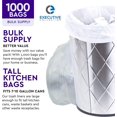 thumbnail image 3 of Clear 7-10 Gallon Trash Bags, 1,000 Bulk Pack - Medium Size Garbage Bin Liners for Office, Bedroom and Kitchen Wastebasket Cans - by Executive Collection, 3 of 4
