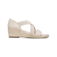 thumbnail image 2 of LifeStride Womens Siesta Microsuede Slip On Wedge Sandals, 2 of 3
