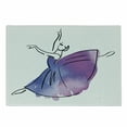 thumbnail image 1 of Ballet Cutting Board, Doodle Style Ballerina Hand Drawn Vibrant Watercolor Kids Girls, Decorative Tempered Glass Cutting and Serving Board, in 3 Sizes, by Ambesonne, 1 of 2