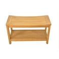 thumbnail image 3 of Grade-A Teak Wood Praha Shower Seat 30" Outdoor Patio Stool Bench, 3 of 4