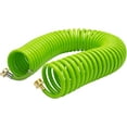 thumbnail image 6 of Recoil Garden Water Hose 50 ft, EVA Curly Water Hose with Brass Connectors, Garden Hose Coil,Includes 7-Pattern Function Sprayer,Retractable,Corrosion Resistant Garden Coil Hose.Green, 6 of 14