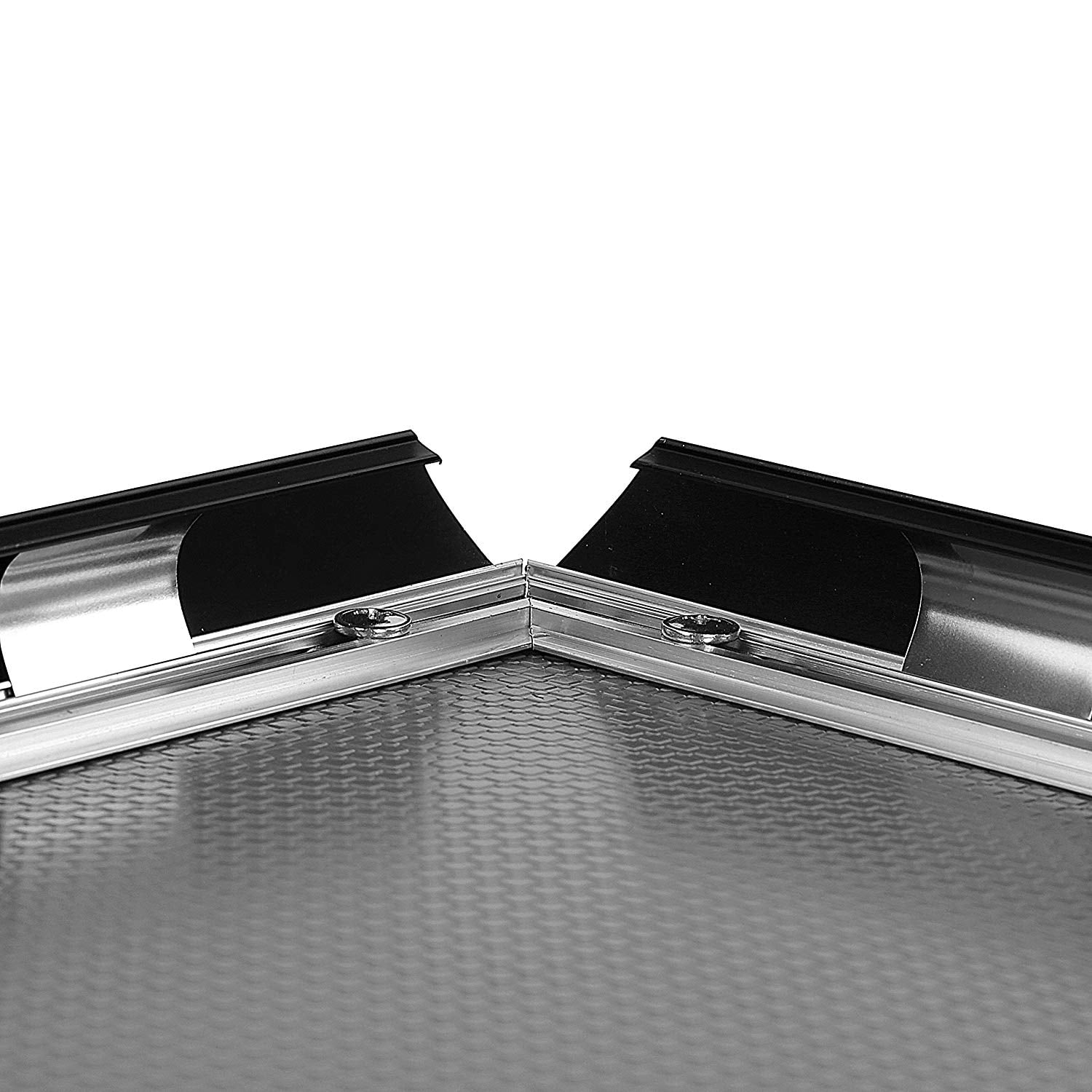 M&T Displays Snap Frame 18x24 Inch, Poster Size 1 Inch, Black Color Profile, Front Loading, Mitered Corner (2 Frames)