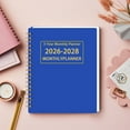 thumbnail image 3 of FeiFu 3Years Monthly Planner Calendar 3Years,Planner With Two-Side Pocket, Monthly Tabs, Sturdy Binding Simplified Monthly Calendar Planner multicolor, 3 of 5