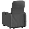 thumbnail image 2 of vidaXL Stand up Massage Recliner Chair Dark Grey Fabric, 2 of 5