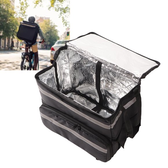 Insulated Pizza Delivery Backpack, Thermal Backpack Aluminum Film 50L Precise Stitching for Take Out for Picnic