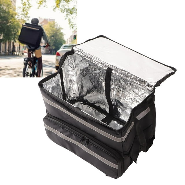 Insulated Pizza Delivery Backpack, Thermal Backpack Aluminum Film 50L Precise Stitching for Take Out for Picnic