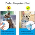 thumbnail image 3 of Wowstyle 3 Pcs Airtag Cat Collar Breakaway Reflective Kitten Collar with Apple Air Tag Holder and Bell Waterproof Cat Collar, 0.4 inches3 Pack, 3 of 9