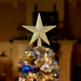 thumbnail image 6 of Ornativity Glitter Star Tree Topper - Christmas Gold Decorative Holiday Bethlehem Star Ornament, 6 of 7