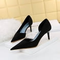 thumbnail image 3 of Zapatos de tacón alto sexys de moda para mujer, zapatos de tacón alto para boda, zapatos de tacón alto para mujer con boca poco profunda y puntiaguda, zapatos de tacón de tela para novias individuales, 3 of 5