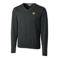 thumbnail image 2 of Men's Cutter & Buck Heather Charcoal Baylor Bears Lakemont Tri-Blend Big & Tall V-Neck Pullover Sweater, 2 of 3