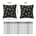 thumbnail image 2 of Pofeuu Avocado Print Double-sided plush pillowcase Square Throw Pillow Covers Pillows Cover for Living Room Bedroom Sofa Couch Cushion Cover（No pillow core）-22"x22", 2 of 7