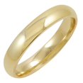 thumbnail image 1 of 4mm Mens 14K Yellow Gold Comfort Fit Plain Wedding Band - Size 9, 1 of 1