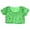 Green, variant on FASHOFT Girls Graphic Tees Runway Show Sequin Short Sleeve Elastic Waist Singing Dancing Casual Kids Tops Girls Tops Sky Blue