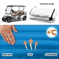 thumbnail image 5 of Bulopur Deep Blue Golf Seat Covers for Cart Washable Golf Cart Towel Seat Covers with 4 Front Pockets& Nonskid Bottom Fits for EZGO, Yamaha, Club Car, 5 of 8