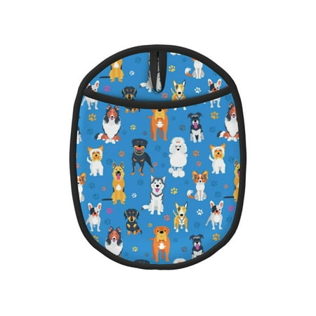 

Tebeau Cute Dogs Print Silicone Pot Holders Multi-Purpose Hot Pads for Kitchen Trivets Potholders Oven Mitts for Baking Cooking Hot Dishes Pans Heat Resistant