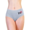 thumbnail image 2 of Angelina Cotton Mid-Rise Briefs with Love Print Design (12-Pack), 2 of 4