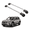 Silver, variant on ERKUL Roof Rack Cross Bars for Mercedes Benz GLB 2020-2024 | Aluminum Crossbars with Anti Theft Lock for Rooftop | Compatible with Raised Rails - Silver
