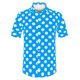 thumbnail image 1 of INSPIRE CHIC Camisa de lunares de verano para hombre, camisas hawaianas con patrón de manga corta y botones Azul M, 1 of 6