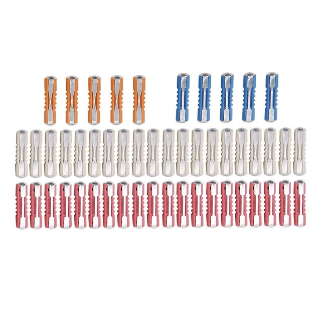 Estándar del Kit de Fusibles de AutomÓVil, 50pcs Duraderos 5a 8a 16a 25a amp fusibles automotratos de europeos para la mayoría de las personas para algunos autos clásicos -europeos