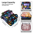 thumbnail image 3 of Dog Paw Print Double Layered Insulated Lunch Bag with Two Compartments | Large Capacity Lunch Bags for Men Women | Handheld Refrigerated Lunch Bag 7.1x11.4x16.1 inches, 3 of 6
