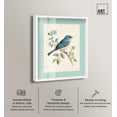 thumbnail image 2 of Little Blue Bird Shadowbox Print Botanical Art by Art Remedy, White Frame, 36 x 45, 2 of 6