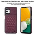 thumbnail image 4 of Galaxy A13 4G/5G 6.5" Wallet Case, Allytech Crossbody Shoulder Carrying Purse Cover RFID Blocking Card Slots Holder Flip PU Leather Stand Shockproof Case for Samsung A13 2022, Winered, 4 of 7