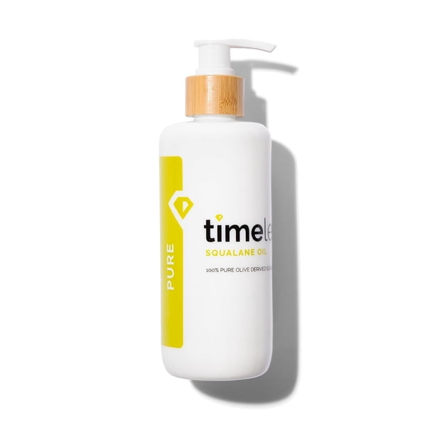 Aceite facial Timeless Skin Care, aceite de escualano 100% puro, 240 ml