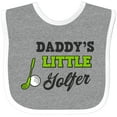 thumbnail image 3 of Inktastic Daddys Little Golfer with Golf Club and Ball Boys or Girls Baby Bib, 3 of 4