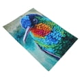thumbnail image 2 of Bandera de jardín de colibríes, lino transparente, impresión de doble cara, duradera, bandera de patio de colibríes para decoración de jardín al aire libre, 2 of 13