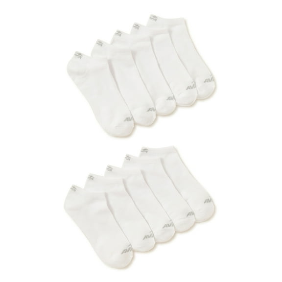 Avia Women's Lightweight Performance No Show Socks, 10-Pack