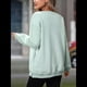 thumbnail image 5 of Sudadera de Gran Tamaño para Mujer, Cuello Redondo, Larga, Jersey de , Ropa de Moda de Otoño con Bolsillo Judías L, 5 of 10