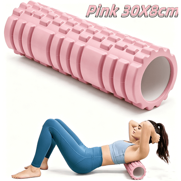 Foam Roller EVA Foam Yoga Column 12 Inch Fitness Massage Roller Deep Tissue Muscle Relaxation Tool for Back Leg Exercise