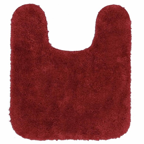Mainstays Performance Nylon Bath Rug, Red Sedona, 19.5" x 22" Contour