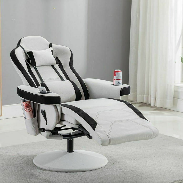 KIINNLS Vane Gaming Chair Cowhide Leather Office Chair Foot Rest
