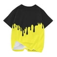 thumbnail image 5 of Sweatshirts Girl Trendy Boys Girls Printed Shirts Short Sleeve Tshirt Tops Kids Graphic Crewneck Tshirts Summer Tee Tops Girls Oversized Hoodie Yellow 9-10Y, 5 of 5