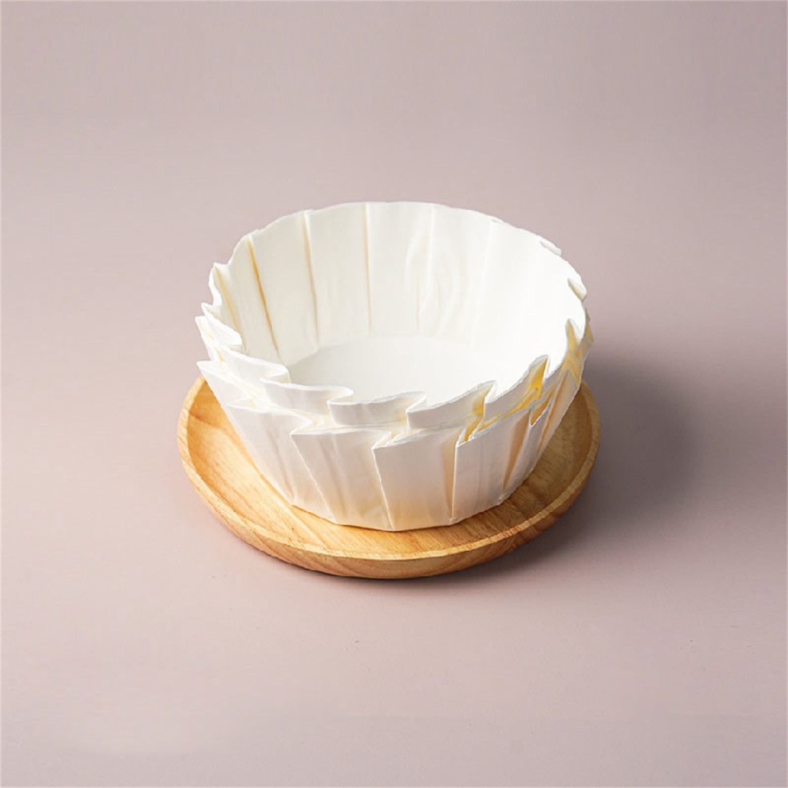 6Sets Kaireo 50 Pieces of 4-Inch Disposable Baking Paper,Disposable Parchment Liners Cake Paper Cake Oil Paper for Baking Cake Pan Cheesecake Cupcake Oven Fryer 4 Inch 50Pcs
