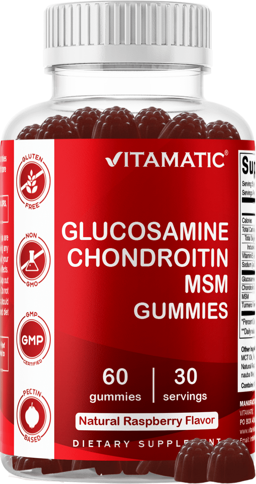 Vitamatic Glucosamine Chondroitin Gummies with MSM & Vitamin E - Joint Support