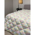 thumbnail image 2 of Floral Down Alternative Comforter, Bold and Inky Illustrations of Roses Lilies and Chamomiles, Microfiber Quilt for All Season, 5 Sizes, Magenta Purple, by Ambesonne, 2 of 3