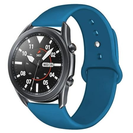 YuiYuKa 20mm/22mm Strap For Samsung Galaxy Watch 4 44mm/5/5 pro/3 45mm Gear S3/S2 Silicone bracelet band Galaxy Watch 4 Classic Huawei Watch GT 2/2e/pro Active 2 46mm/42mm - Star blue