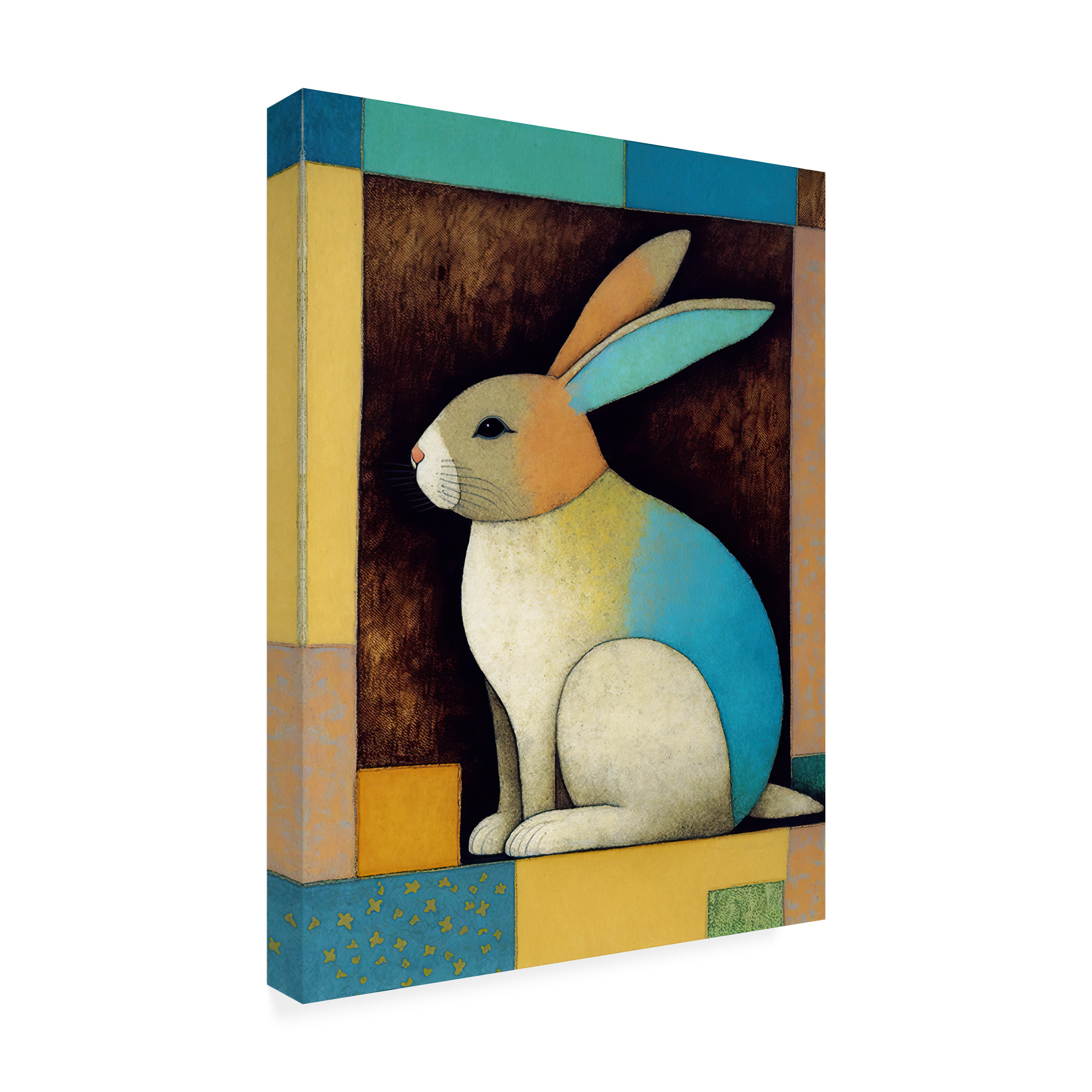 Treechild 'Bunny In The Box' Canvas Art