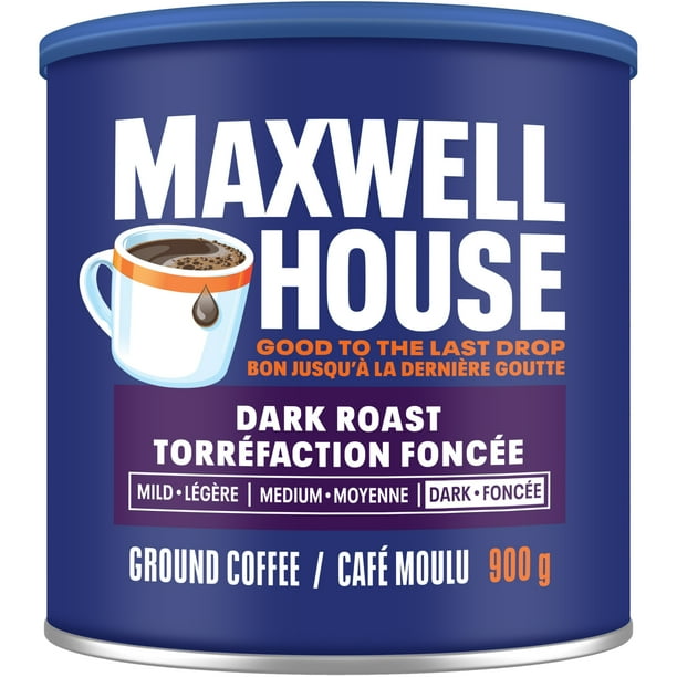 Maxwell House Dark Roast Ground Coffee, 900 g Canister - Walmart.ca